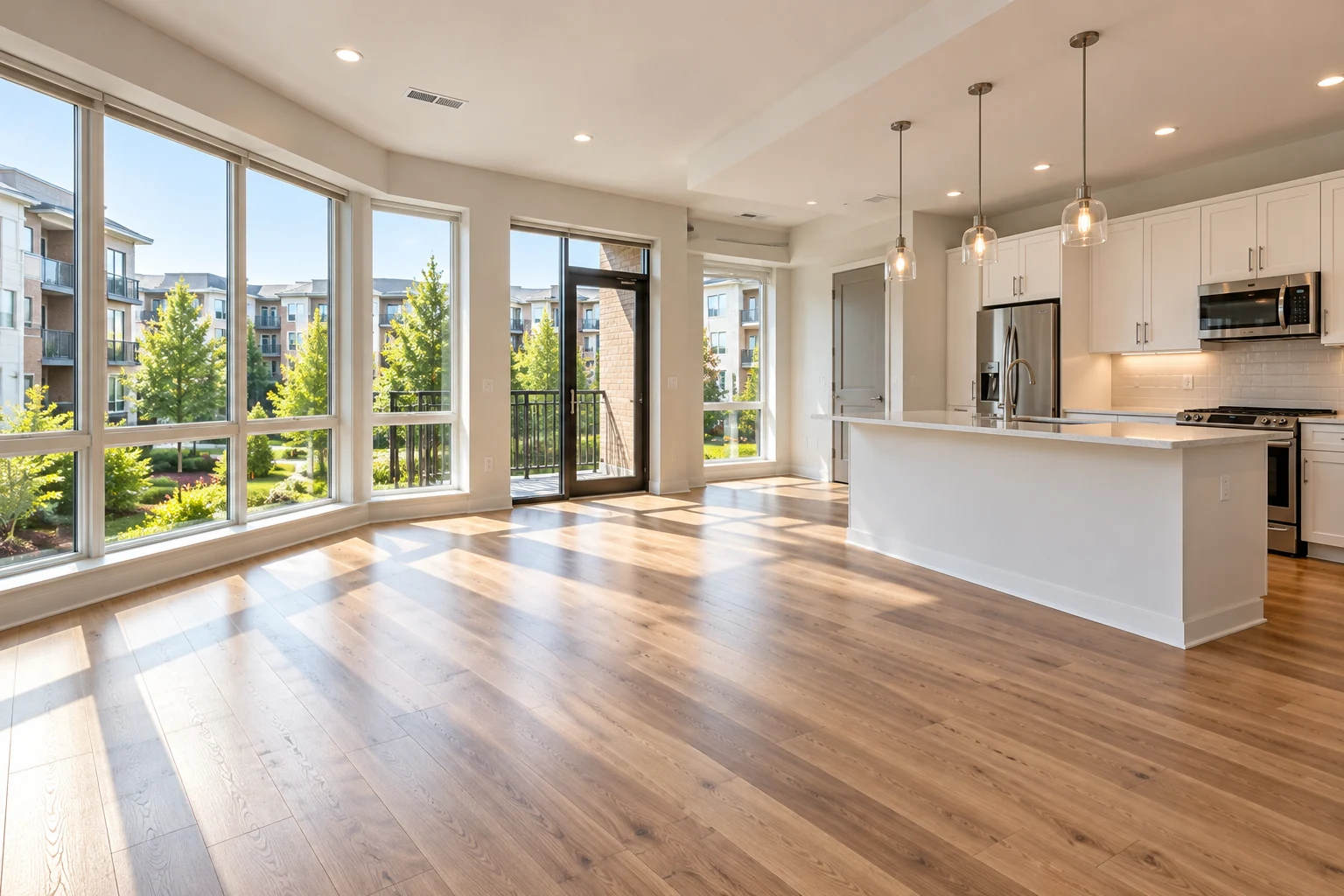 Empty clean apartment ready for occupancy